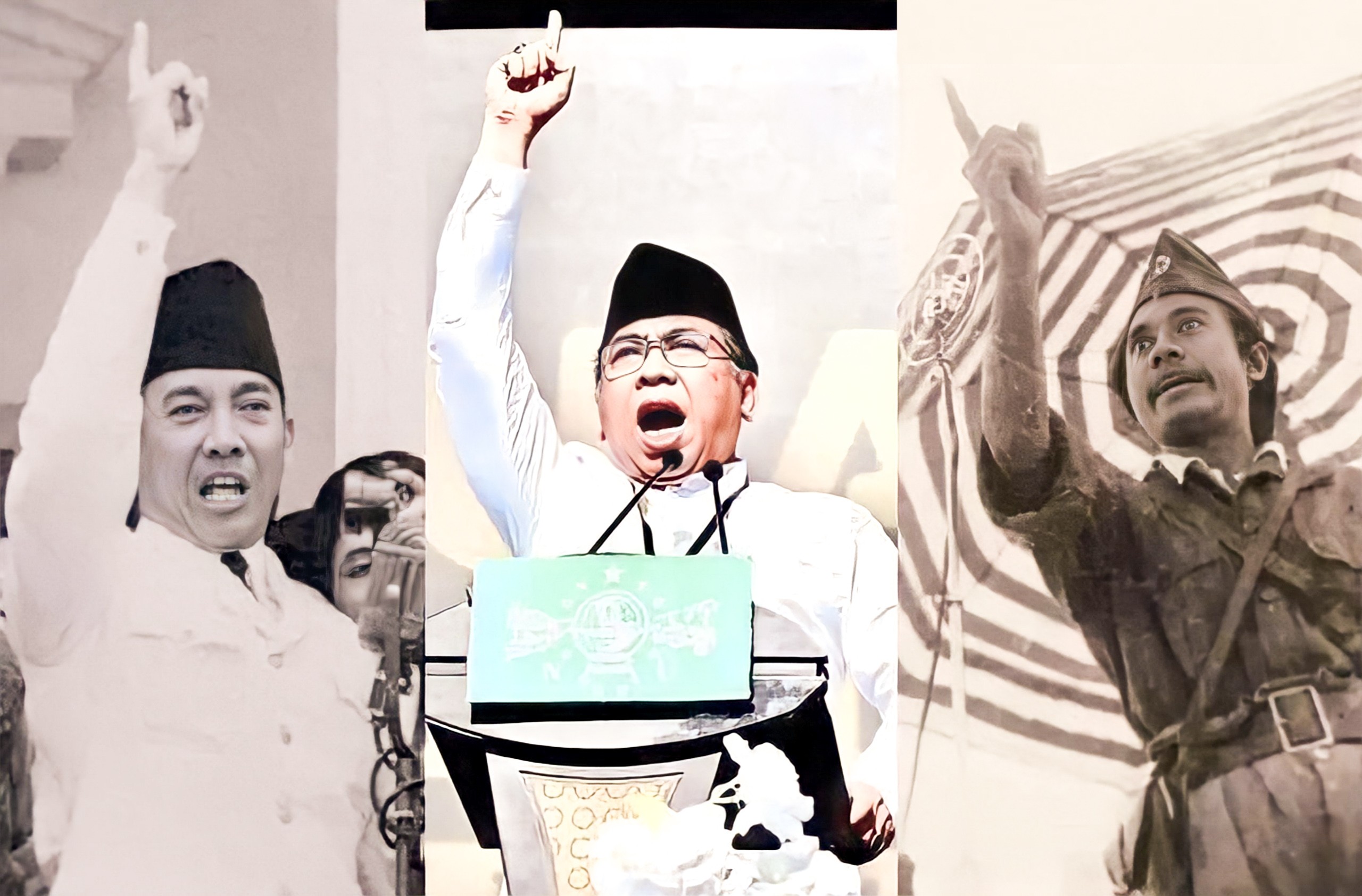 Tiga Singa Podium: Bung Karno, Bung Yahya, Bung Tomo