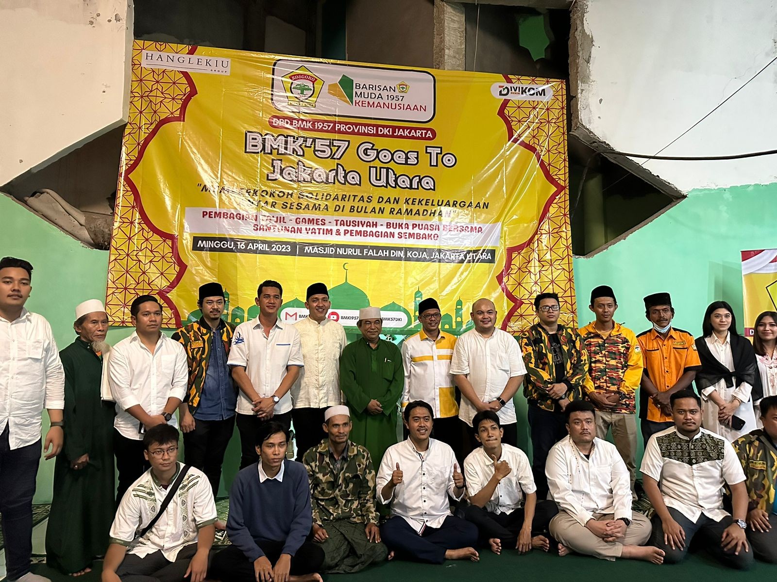 BMK 1957 DKI Jakarta Lakukan Giat Ramadhan Bersama Korban Kebakaran Depo Plumpang
