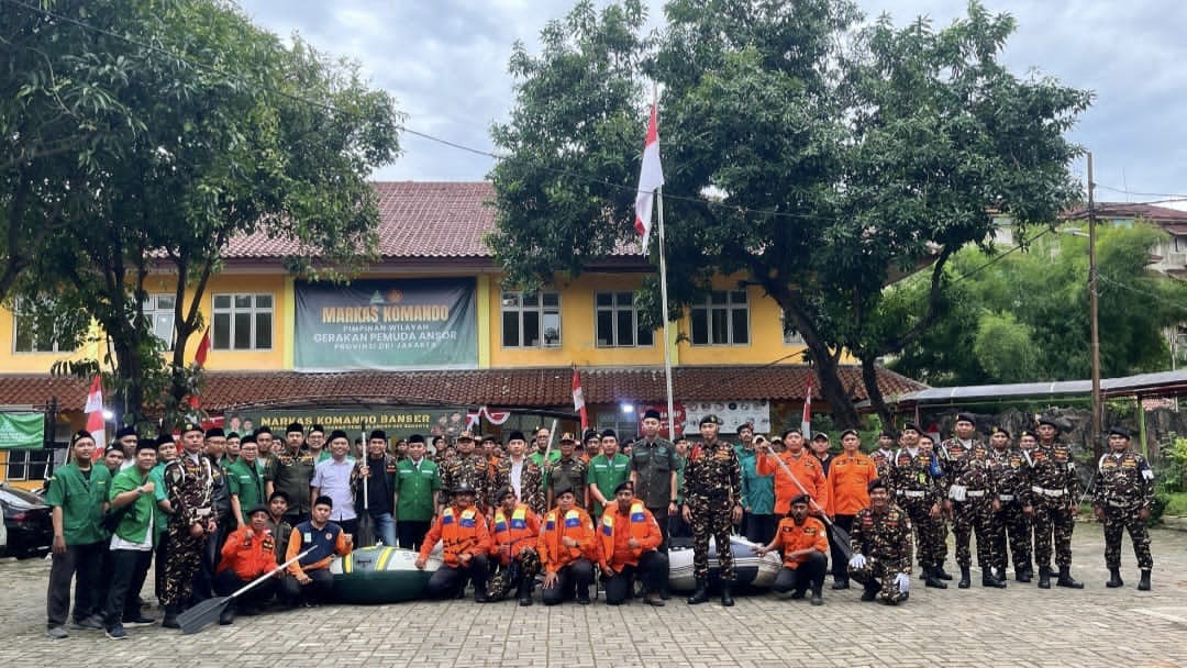 Ansor Jakarta Gelar Apel Siaga Bencana Hadapi Potensi Banjir