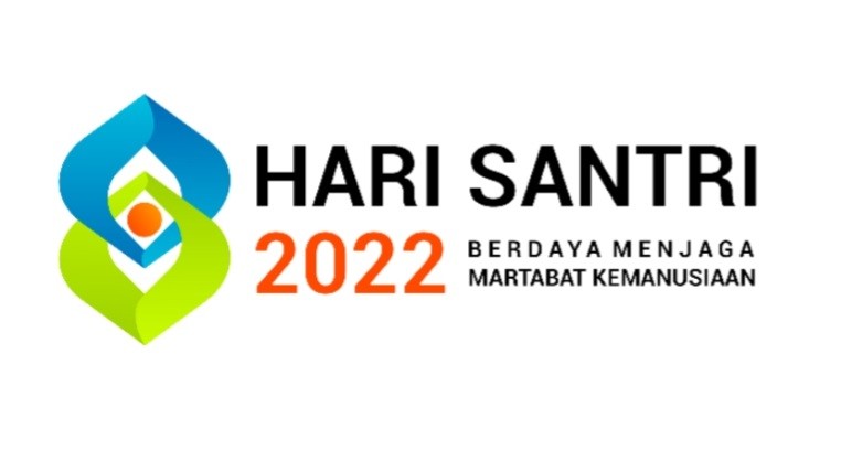 Filosofi Logo Hari Santri 2022, Merangkul, Jabat Tangan, Daun, Infinity, Matahari dan Mata
