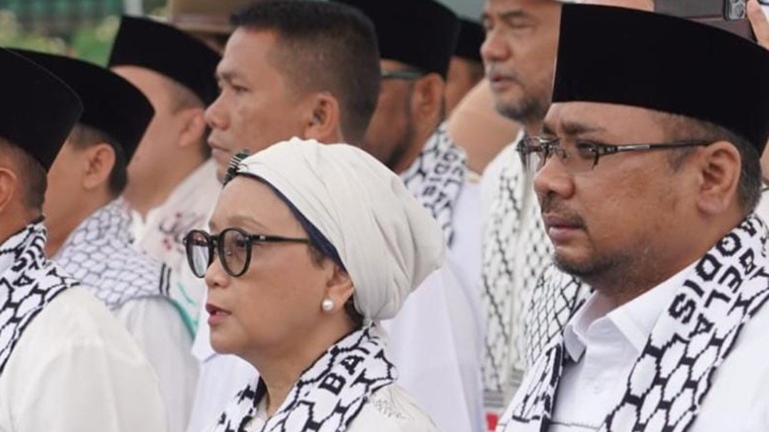 Ikut Aksi Damai Bela Palestina di Monas, Gus Yaqut: Posisi Indonesia Jelas, Bersama Palestina 